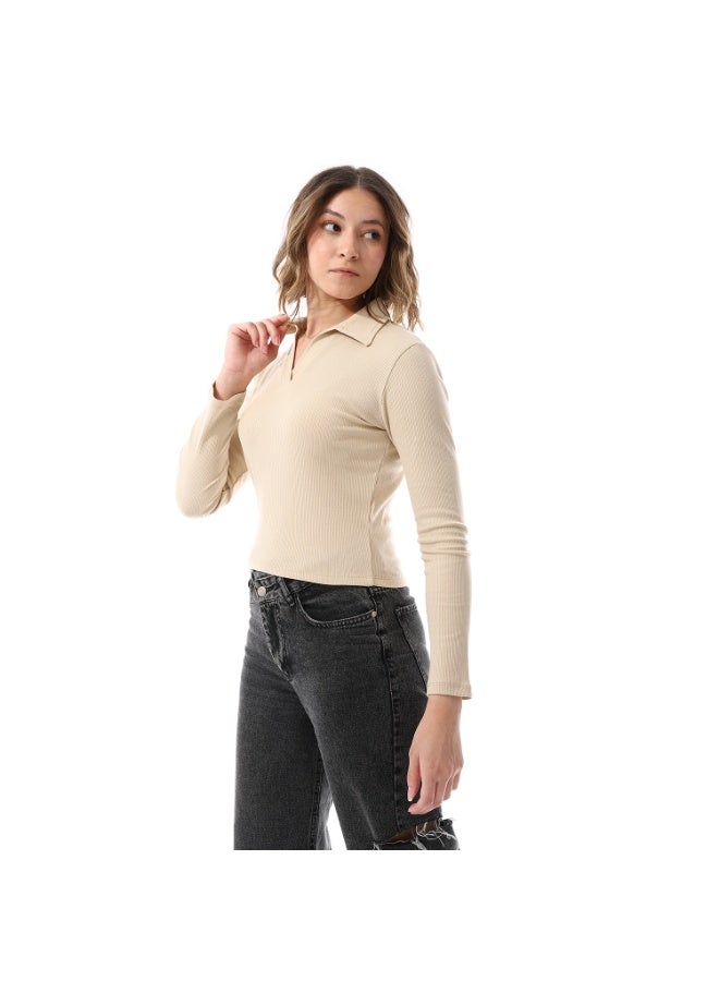 Coctail 2596-basic top-beige - Image 2