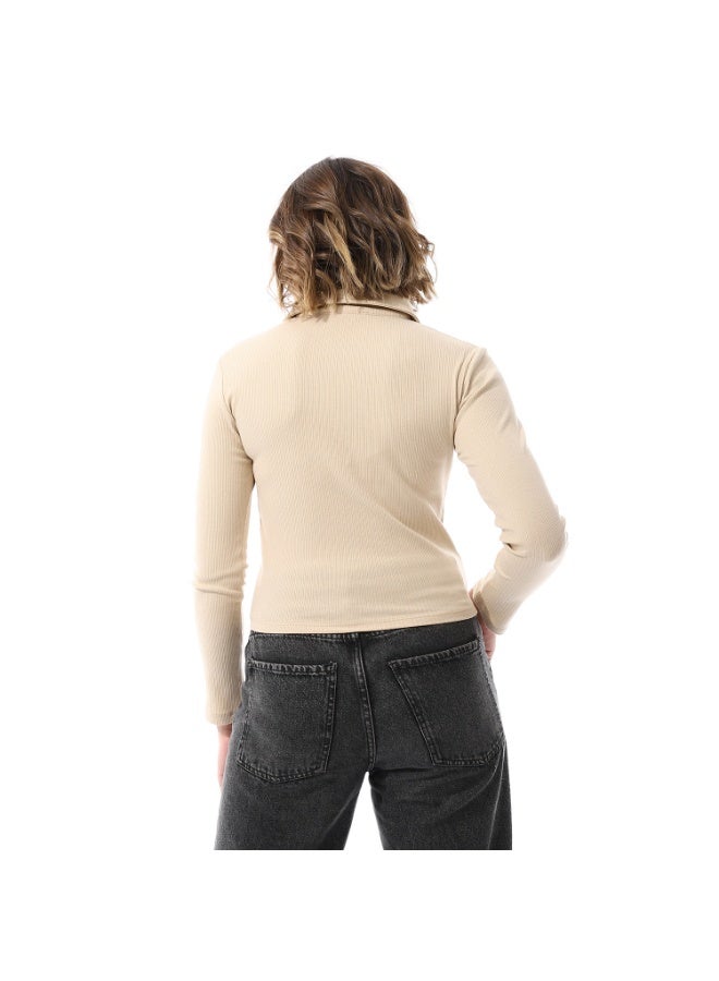 Coctail 2596-basic top-beige - Image 3