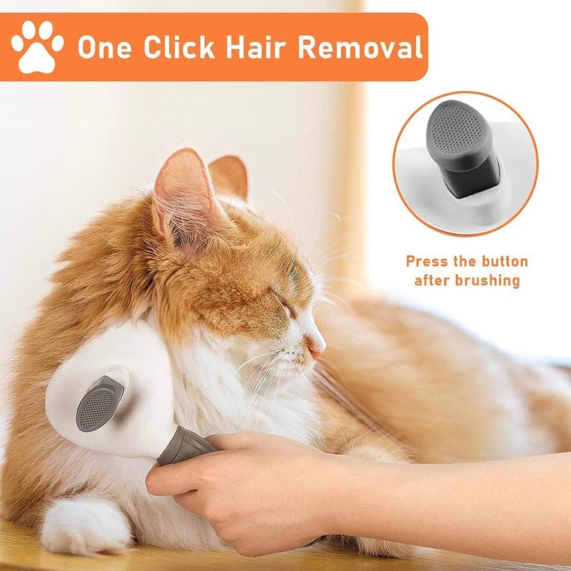 BLUTAILS Slicker Brush for Dogs and Cats | Self Cleaning Brush For Grooming Pets | Suitable for Cats and Dogs and Any Fur Babies - Image 5