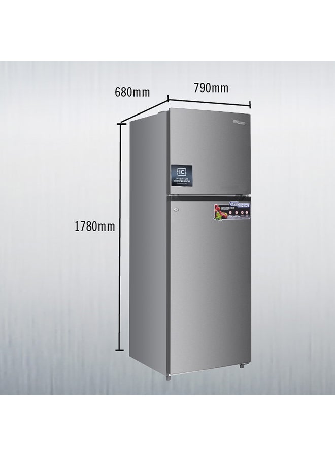 SUPER GENERAL Top-Mount Refrigerator-Freezer 140 W SGR615i Silver - Image 4