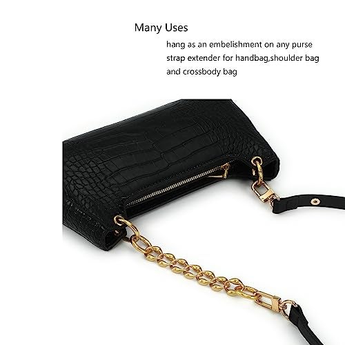 Yichain Metal Purse Chain Strap Extender for Accessory Charms,Lengthen Crossbody Shoulder Handbags Strap(No.5 Silver) - Image 5