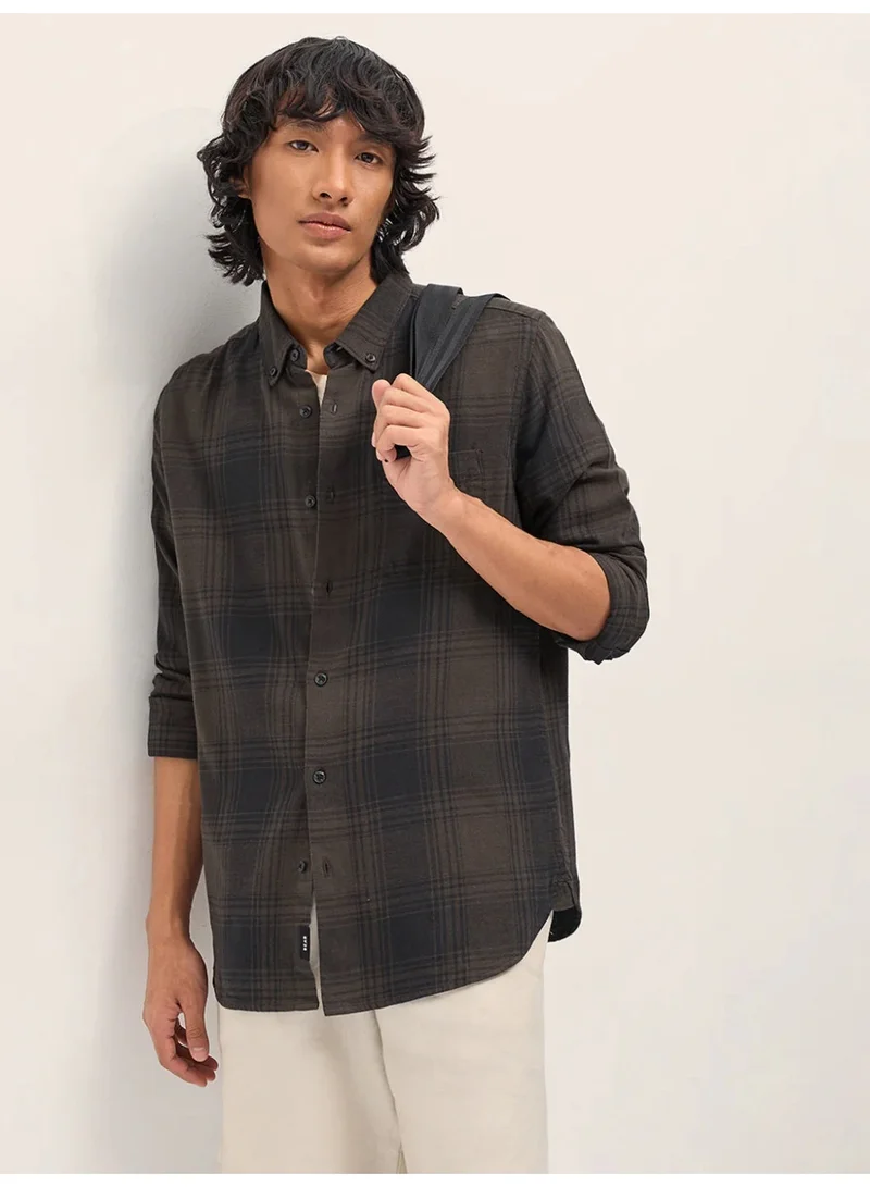 THE BEAR HOUSE  Men’s Long Sleeve Shirt – Classic, Comfortable and Stylish Essential for Work, Travel or Casual Outings for Men | Best Price UAE