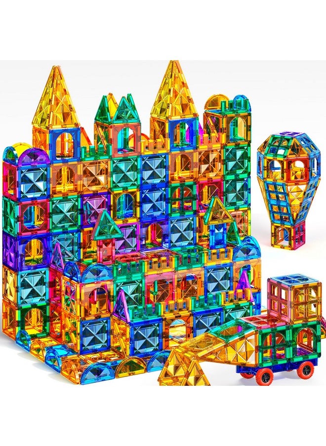 TEMI TEMI Magnet Tiles, 80 PCS Magnetism Building Toy Set, Learning and Education Toys for Ages 3 4 5 6 7 8+ Year Old Toddler Kids Boys and Girls  - Image 1