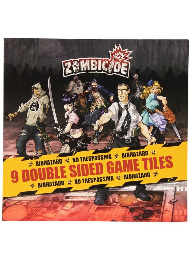 CMON Zombicide: 9 Double Sided Game Tiles - Expand Your Zombie Survival World! Cooperative Strategy Game with Tabletop Miniatures, Ages 14+, 1-6 Players, 1 Hour Playtime, Made