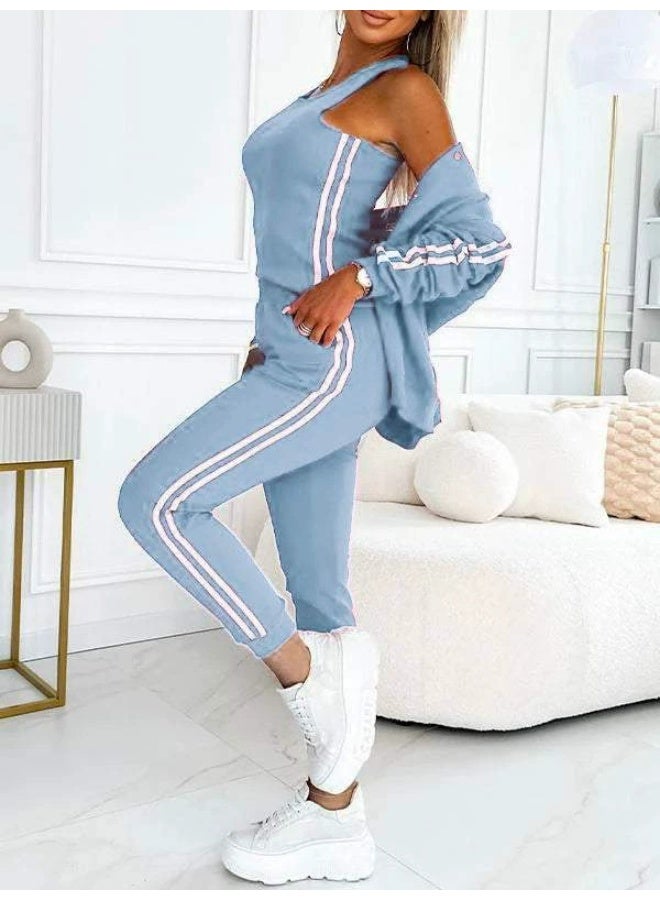 general 2025 - 2026 Elegant and Form-Fitting Blouse + Fashionable Casual Jacket Set (Three Pieces) - Image 1