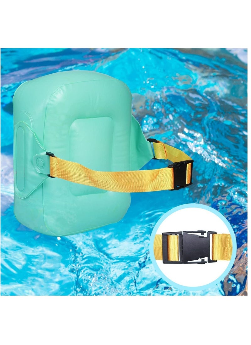 Inflatable Back Float Safety Swimming Bubble Adjustable Swim Belts Floaties Device for Kids Swim Floaties for Swimming Beginners Sports Pool Lesson
