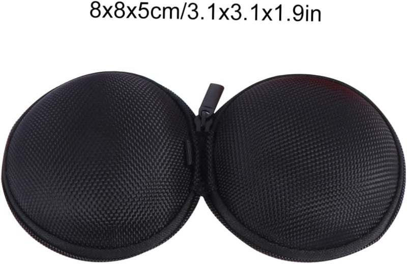 5pcs Multi-Functional Eva Earphone Storage Pouch Data Cable Bag Lightweight Zipper Organizer for Wired Earbuds and USB Accessories Black Purple Silver - Image 2