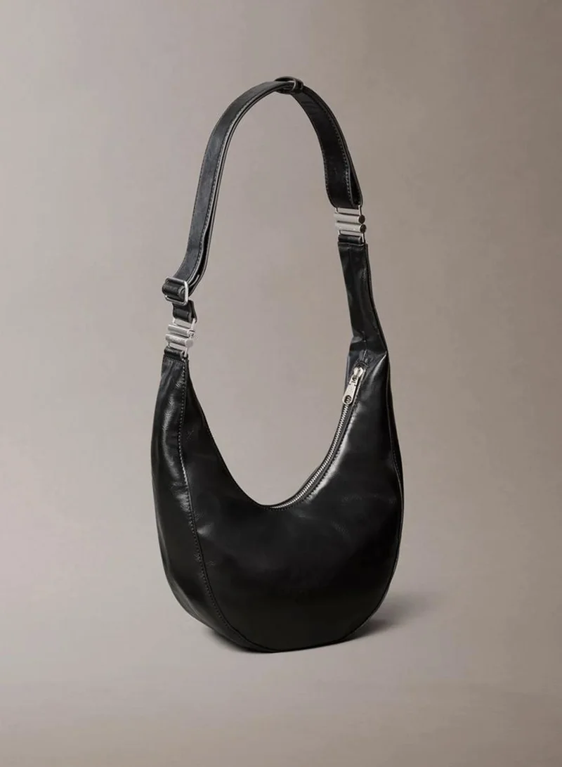 Calvin Klein Black Convertible Small Hobo Bag for Women | Best Price UAE