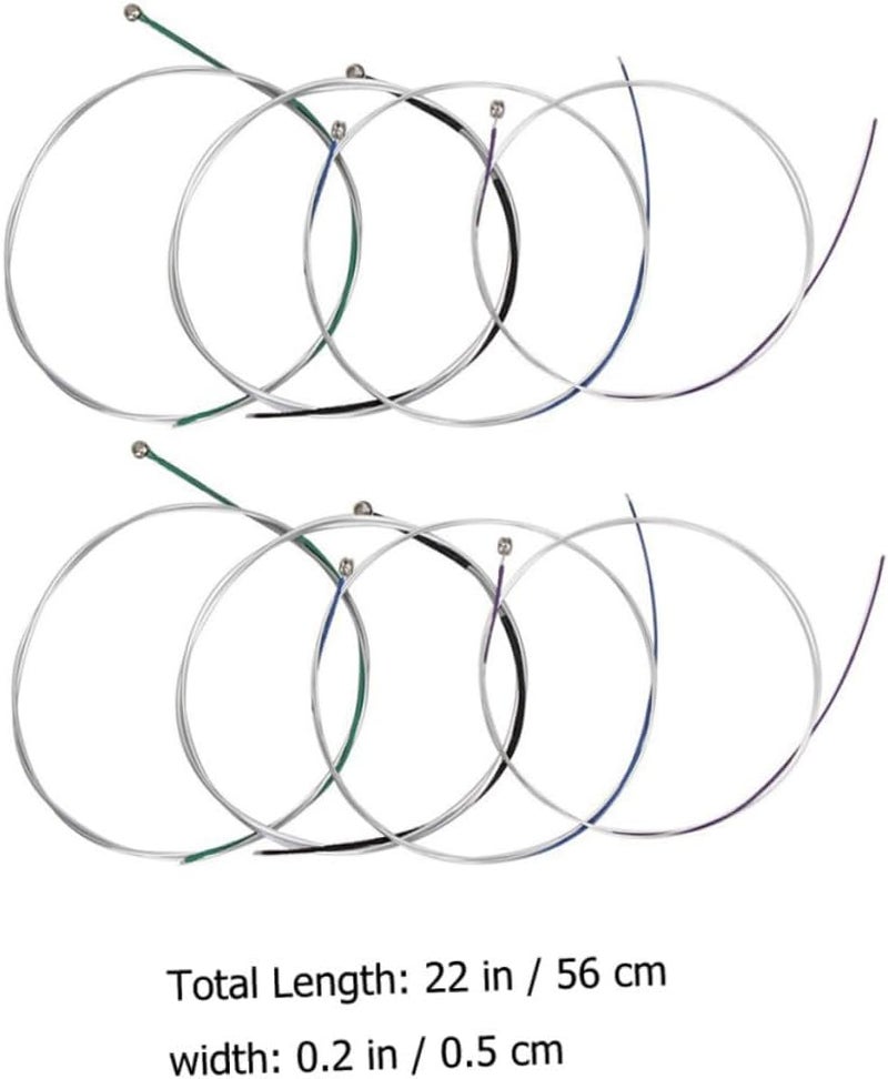 Alasum 8Pcs Violin Strings Full Set Replacement Strings Kit with Standard Tension for Acoustic Violin Players Beginner Friendly and Easy to Use - Image 2