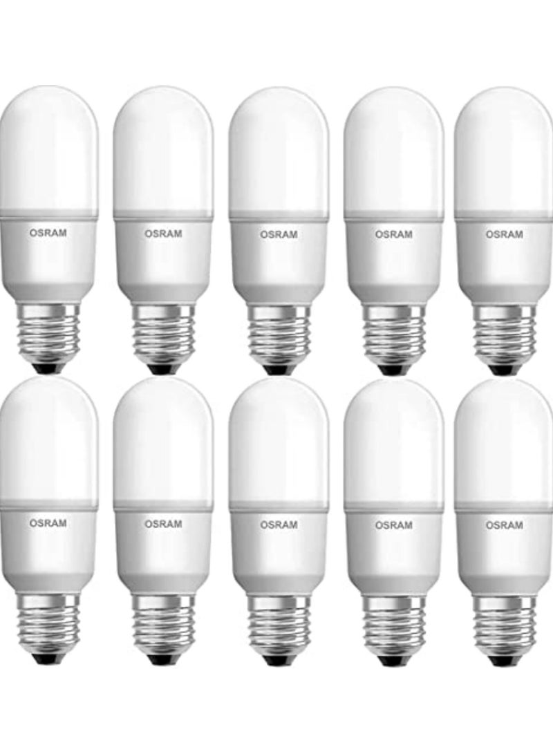 Osram Led Bulb Pack E27 Value Stick 6500K Day Light Lamp 13W Pack Of 10 - Image 1