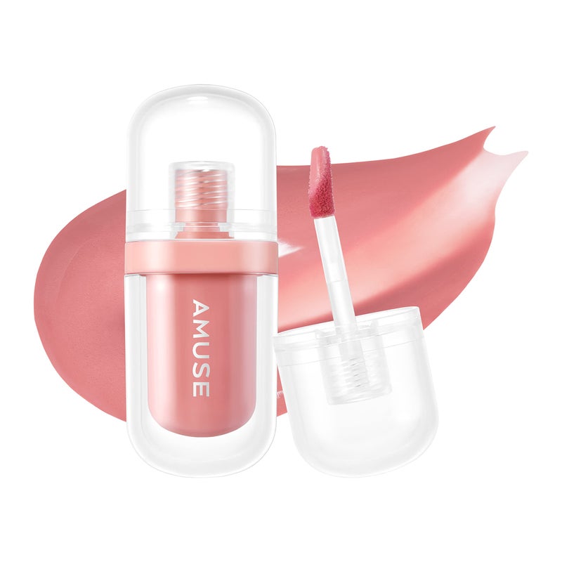 Amuse Seoul Jel-Fit Tint (05 Oat Fig) | Korean Jelly Lip Tint, Long-Lasting Lip Stain, Hydrating & Glossy, Hyaluronic Acid for Smooth Moisturized Lips, High Pigmentation, Vegan - Image 1