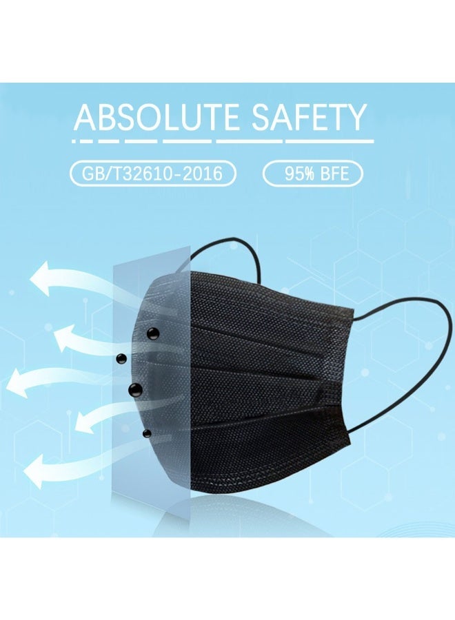 50-Piece Disposable 3-Layer Breathable Safety Face Masks - Image 2