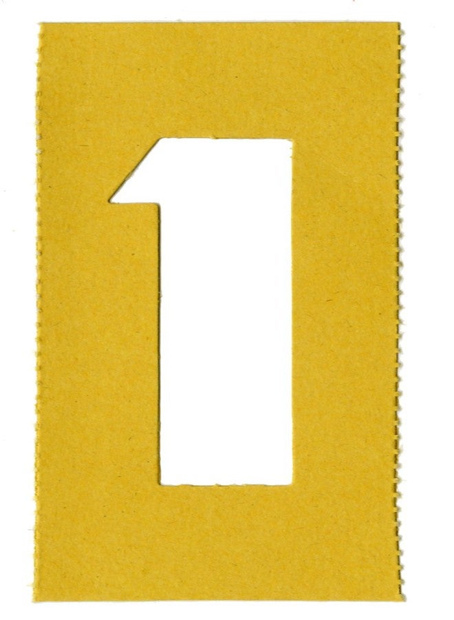 Chartpak Letter and Number Painting Stencils, A-Z and 0-9, 3 Inches H, 35 per Pack (01560) - Image 3