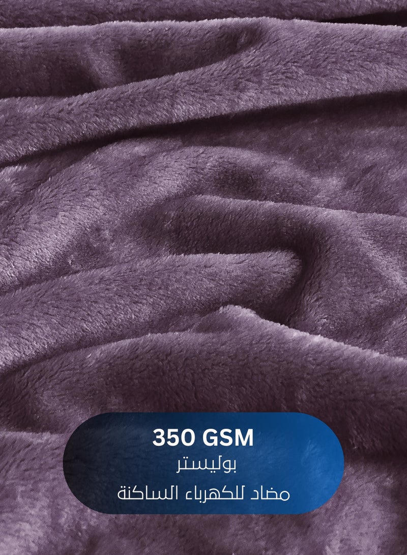 Master Home Textile Lightweight Velvet Blanket, Mora Series, 350GSM, Single Size 230 x 170 cm, Extra Soft All Season Fleece Blanket, Bed And Sofa Blanket - Image 2