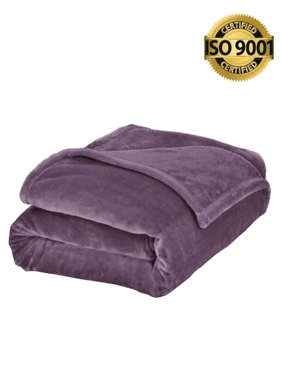 Master Home Textile Lightweight Velvet Blanket, Mora Series, 350GSM, Single Size 230 x 170 cm, Extra Soft All Season Fleece Blanket, Bed And Sofa Blanket