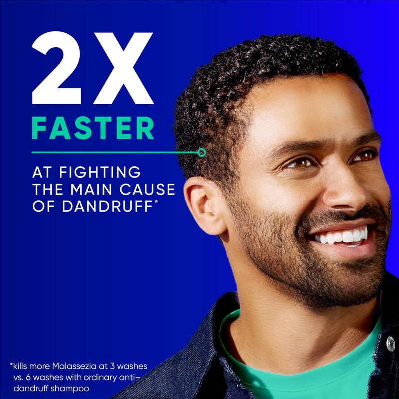 Head & Shoulders Anti-Dandruff Shampoo, Clinical Strength Intensive Itch Relief Twin Pack, 1% Selenium Sulfide, Seborrheic Dermatitis Relief, Itch Relief, 13.5 fl oz Each - Image 3