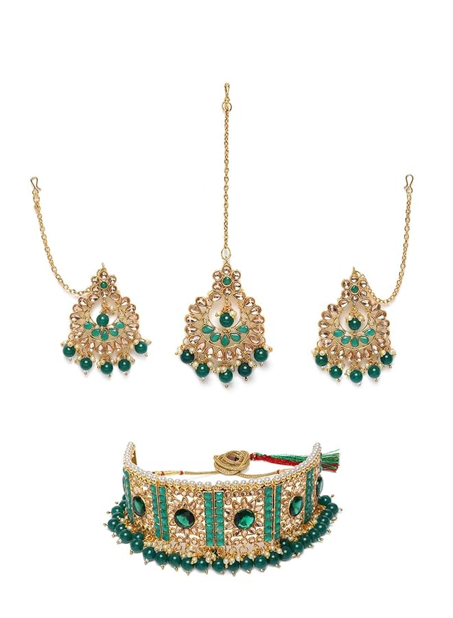 erorex Jewelery Set For Women Green Zpfk9919 - Image 1