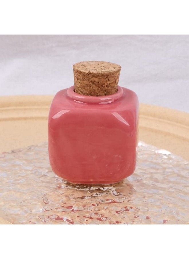 lasenersm 2Pcs Porcelain Material Dappen Dish With Soft Wooden Cap Nail Art Acrylic Powder Nail Art Tools Porcelain Cup Porcelain Dappen Cup Nail Art Acrylic Liquid Powder Dappen Dish Pink - Image 3