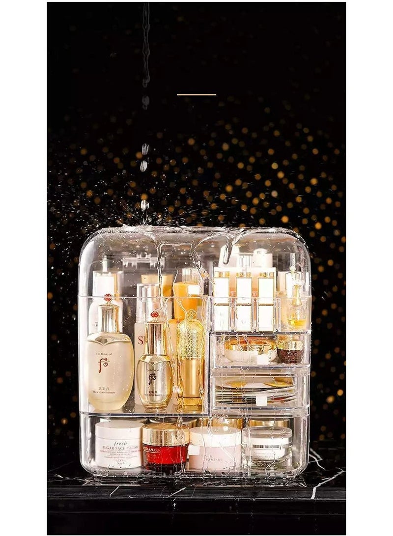 LIMOS Multifunctional Makeup Organizer with Pearls Dustproof For Brushes Lipsticks - Image 4