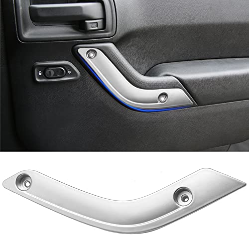 UOIENRT 2Pcs Interior Door Grab Handle Inserts Cover Trim Replacement for Jeep 2011-2018 Wrangler JK(Left+Right) - Image 5