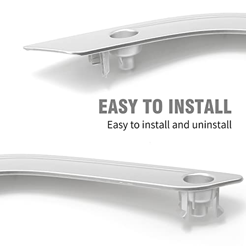 UOIENRT 2Pcs Interior Door Grab Handle Inserts Cover Trim Replacement for Jeep 2011-2018 Wrangler JK(Left+Right) - Image 4
