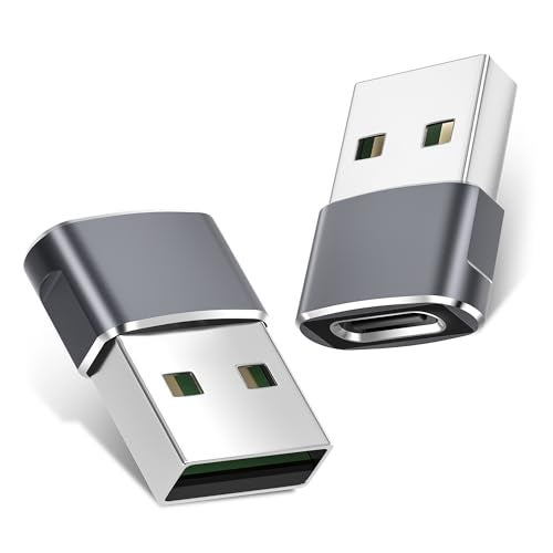 Basesailor for iPhone 17 16 USB Adapter 2Pack,USBC to USB Charger Adapter,Type C Female to A Male OTG Converter for Car,Apple 15 14 Plus Max Watch Ultra iWatch S11 10 9,AirPods Pro 3,iPad Air 4 5,S25 - Image 1