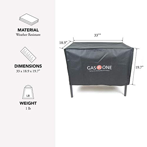 GasOne Gas ONE Two Burner Patio Cover Weather & Dust Resistance Cover for Majority of Double Burners - Image 2
