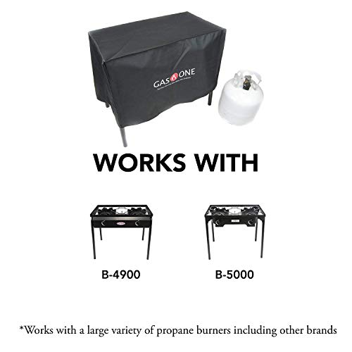 GasOne Gas ONE Two Burner Patio Cover Weather & Dust Resistance Cover for Majority of Double Burners - Image 3