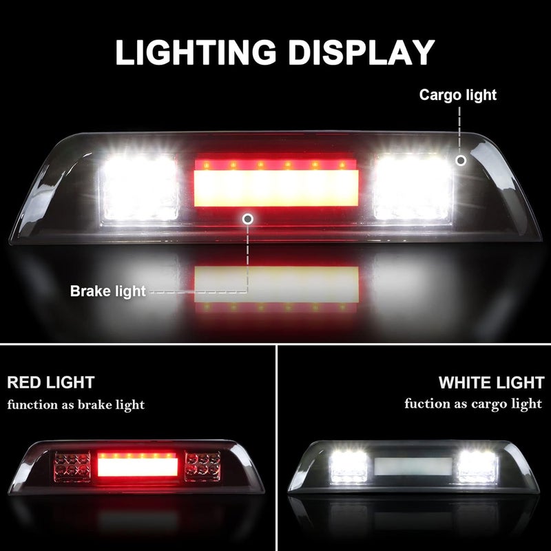 Gubebaili LED Third Brake Light for Toyota Tacoma 2016-2021, Smoke Lens - Image 2