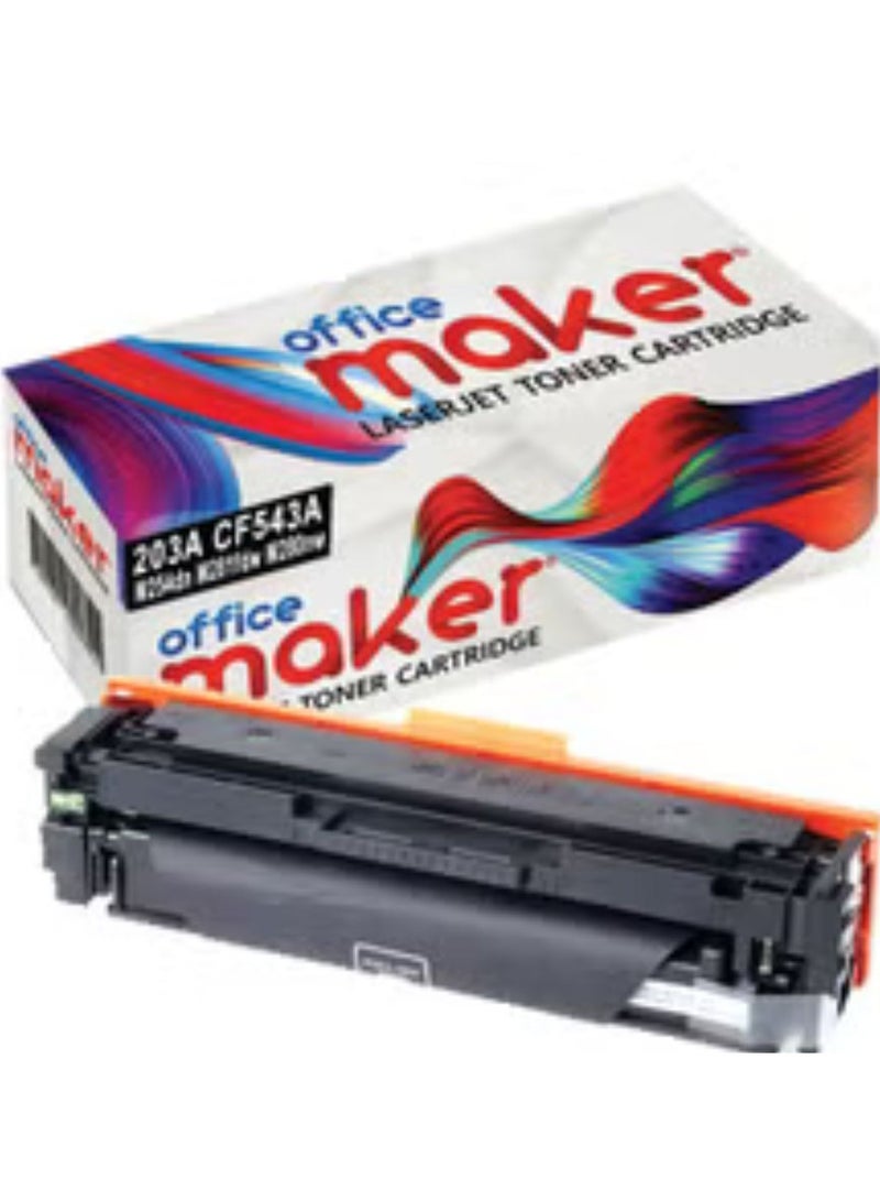 Office Maker 203A CF543A Laserjet Toner Cartridge for HP Printer Magenta - Image 2
