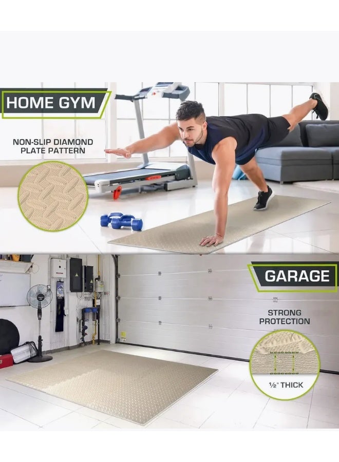 مجموعة أرضيات غرفة الأطفال - سجادات أرضية متشابكة من إسفنج EVA الناعم، ناعمة، غير قابلة للانزلاق، مقاومة للماء، سهلة التنظيف، رائعة لغرفة النوم وغرفة المعيشة والاستخدام الخارجي - Image 5