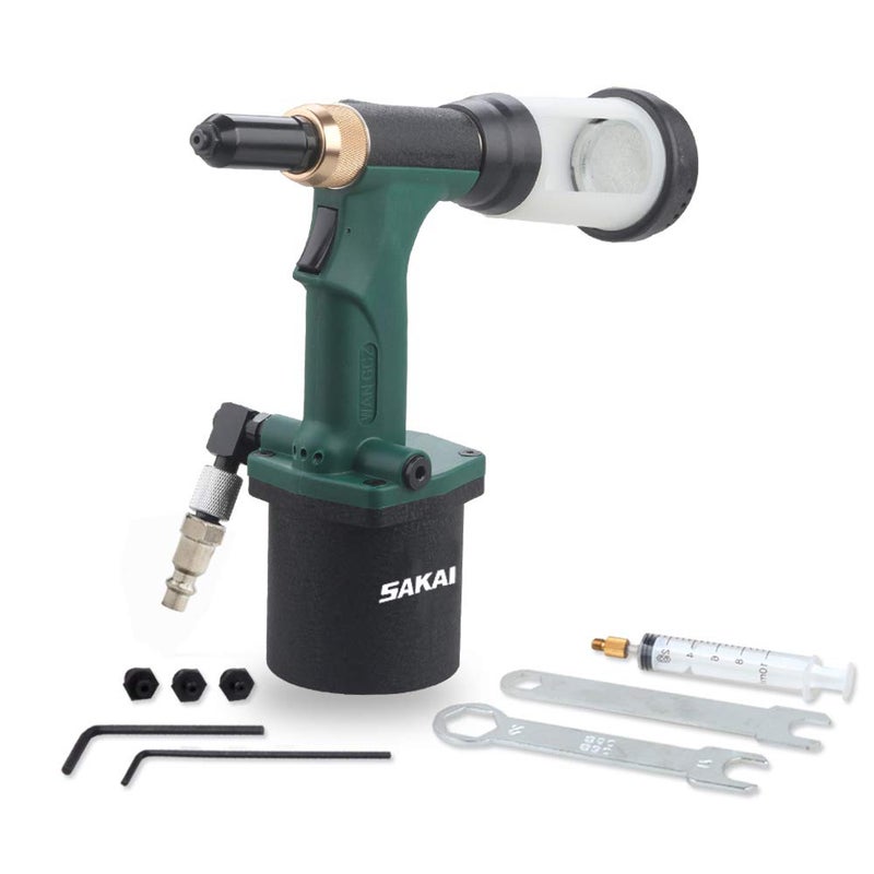 SAKAI Pneumatic Hydraulic Pull Rivet Gun Automatic Suction Air Rivet Tool