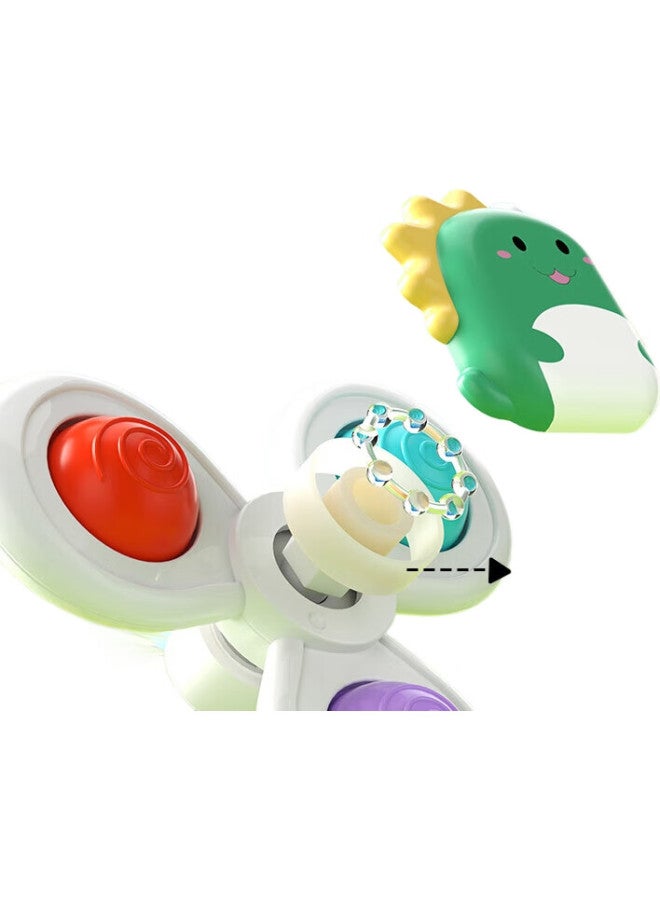 Coodora Suction Cup Rotating Toy, Baby High Chair Toy, Soothing Device For 0-3 Years Old, Rotating Rattle, Car Toy For Newborns - Image 3