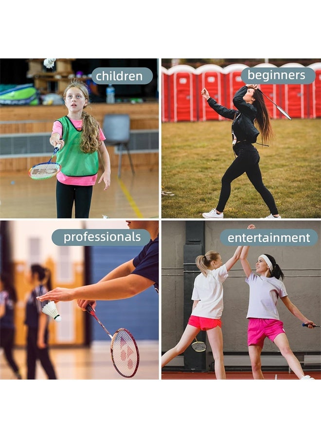 هومستر 6 أجهزة كمبيوتر شخصية ريش البادمينتون شاتلكوك ، شاتلكوك عالية السرعة دائمة ومستقرة ، كرات بيردي مجموعة للتدريب المهني أو الرياضات العائلية في الهواء الطلق - Image 5