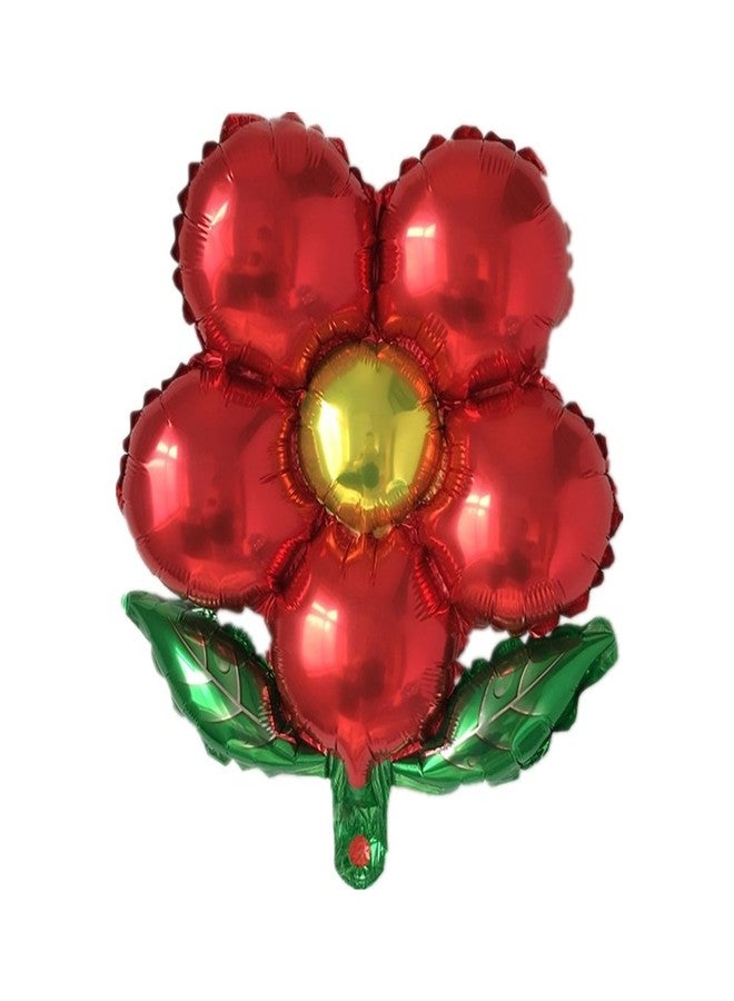 AnnoDeel 8 Pcs Beautiful flower foil Balloons, 18inch Floral Balloons for Wedding Birthday Party Colorful Decorations (Can't Float) - Image 3