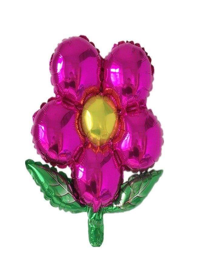 AnnoDeel 8 Pcs Beautiful flower foil Balloons, 18inch Floral Balloons for Wedding Birthday Party Colorful Decorations (Can't Float) - Image 5