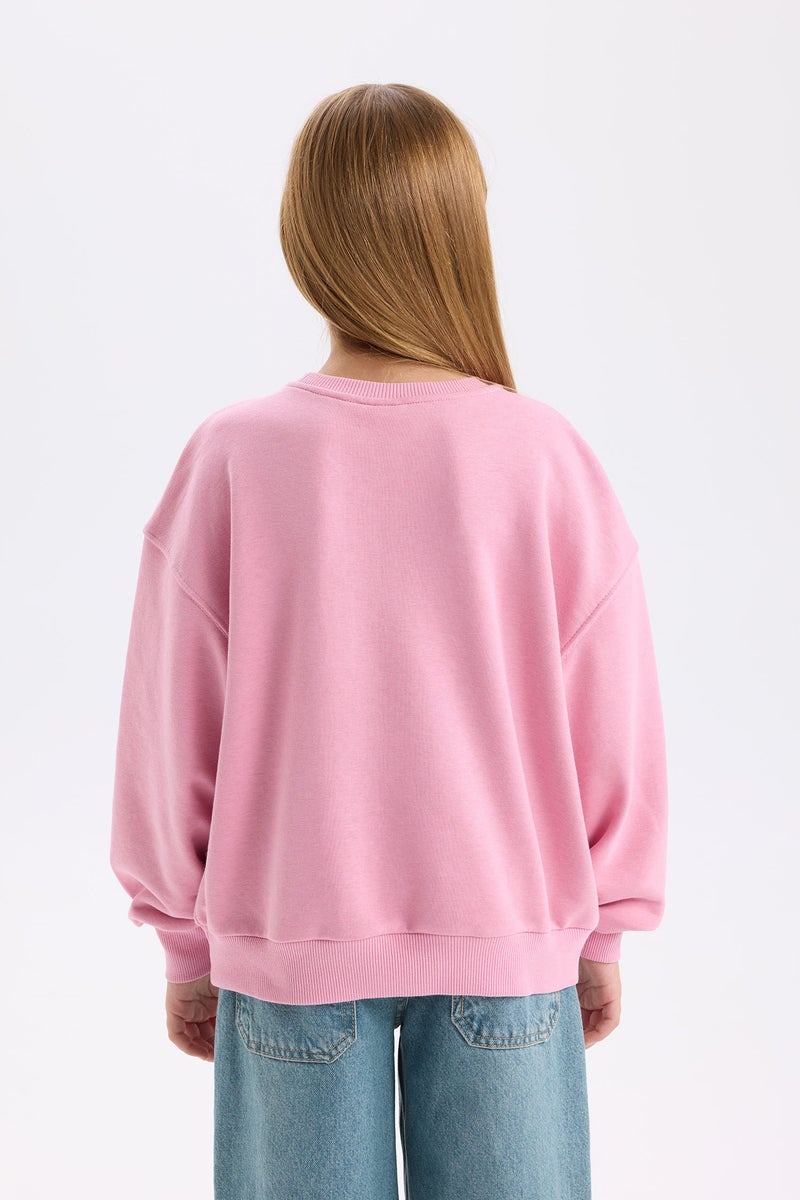 DeFacto Girl Disney Mickey Mouse &Friends Relax Fit Sweatshirt  - Image 2