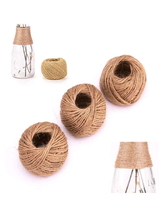 Prescent Natural Jute 50 Meters Twine String, Brown, Rustic Craft Cord for DIY Projects, Gift Wrapping, Gardening and Home Decoration (1 roll, 50 Meters) - Image 5