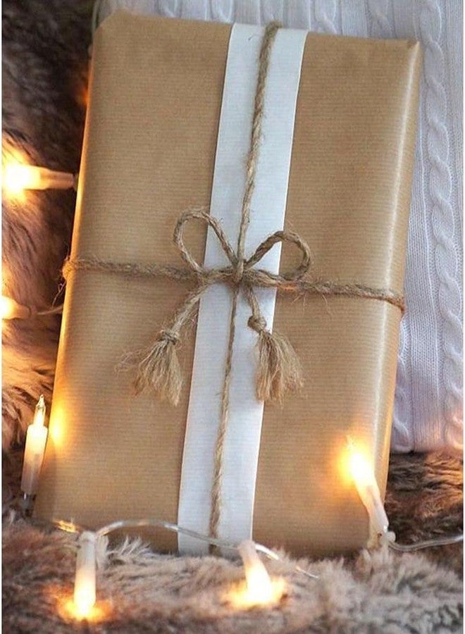 Prescent Natural Jute 50 Meters Twine String, Brown, Rustic Craft Cord for DIY Projects, Gift Wrapping, Gardening and Home Decoration (1 roll, 50 Meters) - Image 3