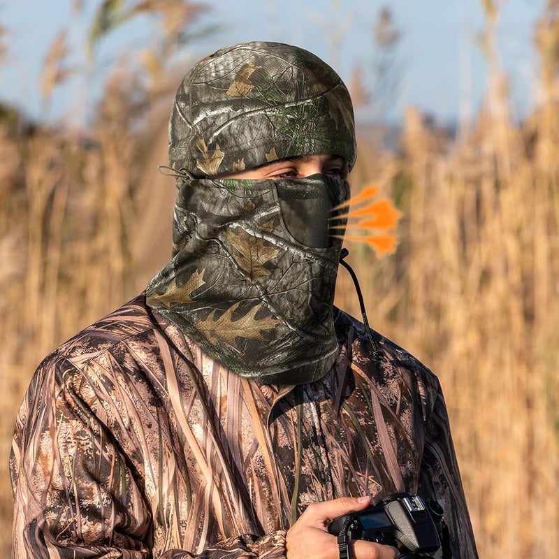 Geyoga Flannel Camo Balaclava Waterproof Hunting Face Mask for Men Ski Mask Windproof Winter Face Cover for Cold Outdoor - Image 4