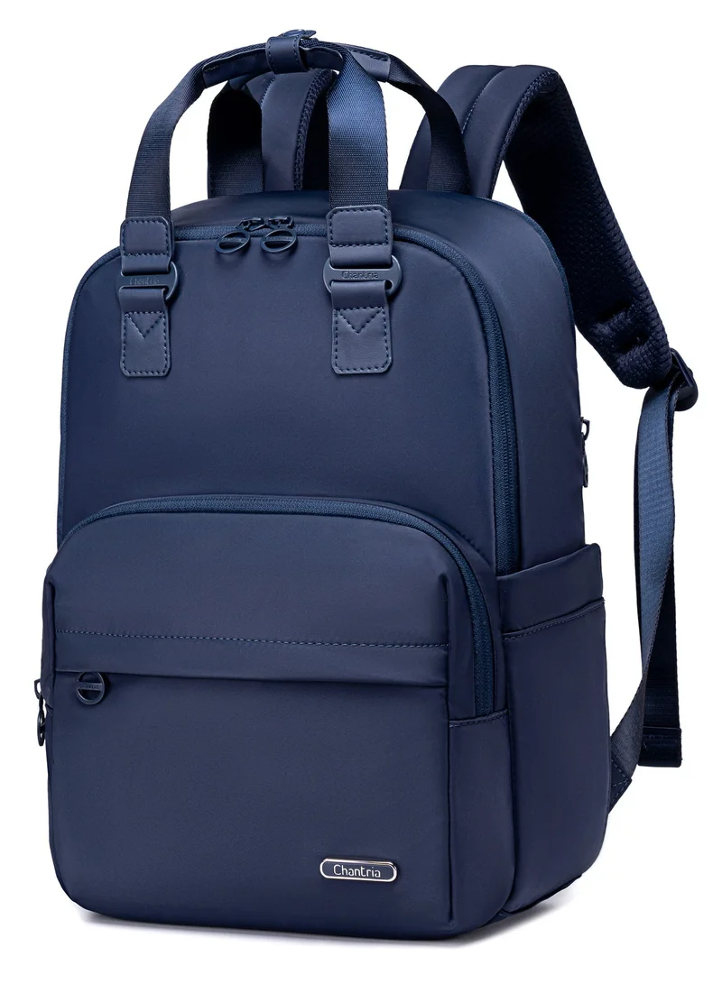 Chantria Premium Nylon Laptop Daypack for Women Water Resistant Durable Multifunctional Anti-Theft Backpack for Casual/Office/School/College, CB00778-Blue