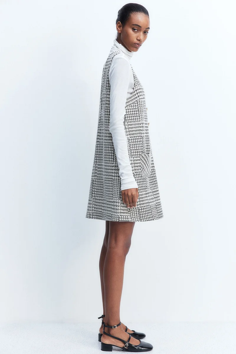 H&M Houndstooth Mini Dress