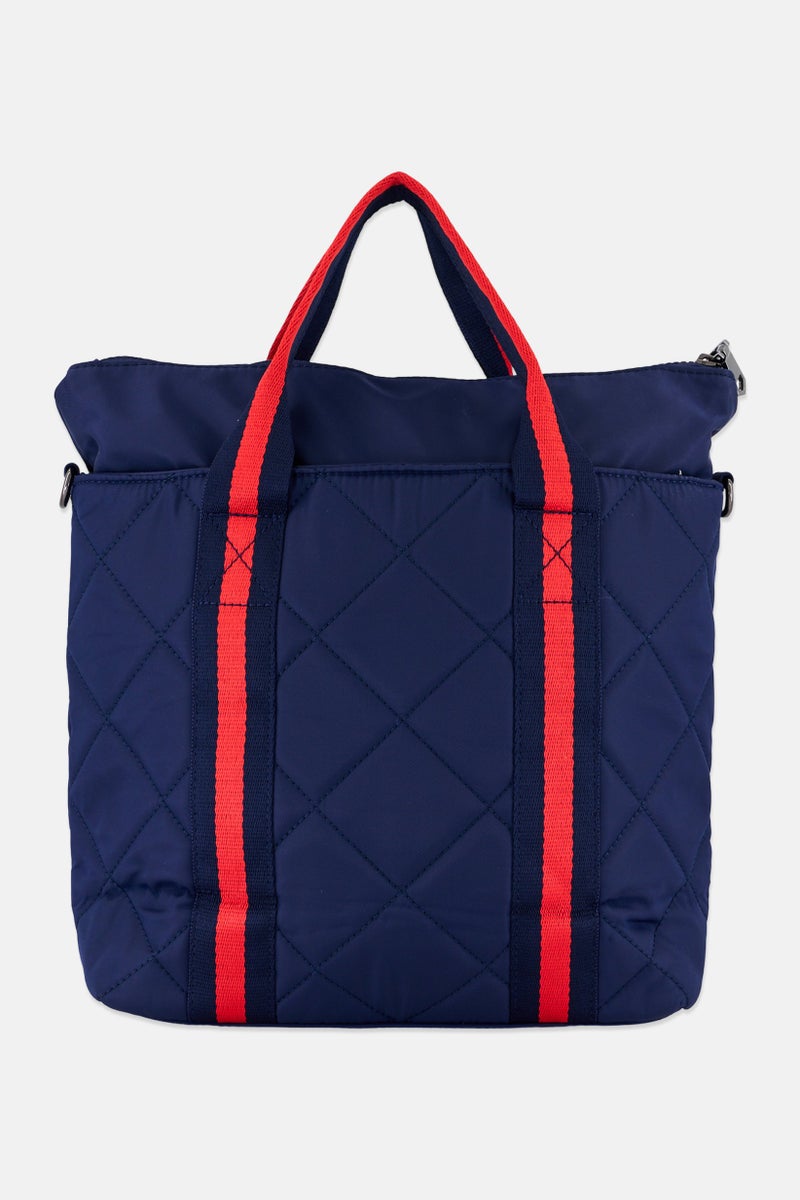 Sol and Selene Women Quilted Mini Handbag, Navy - Image 3