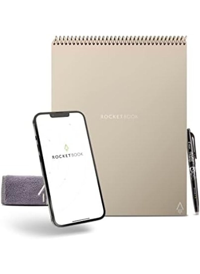Rocketbook Flip Smart Reusable Notebook – Letter Size (8.5" x 11") – 32 Pages, Dot-Grid, Includes Pilot FriXion Pen & Microfiber Cloth  - Image 1