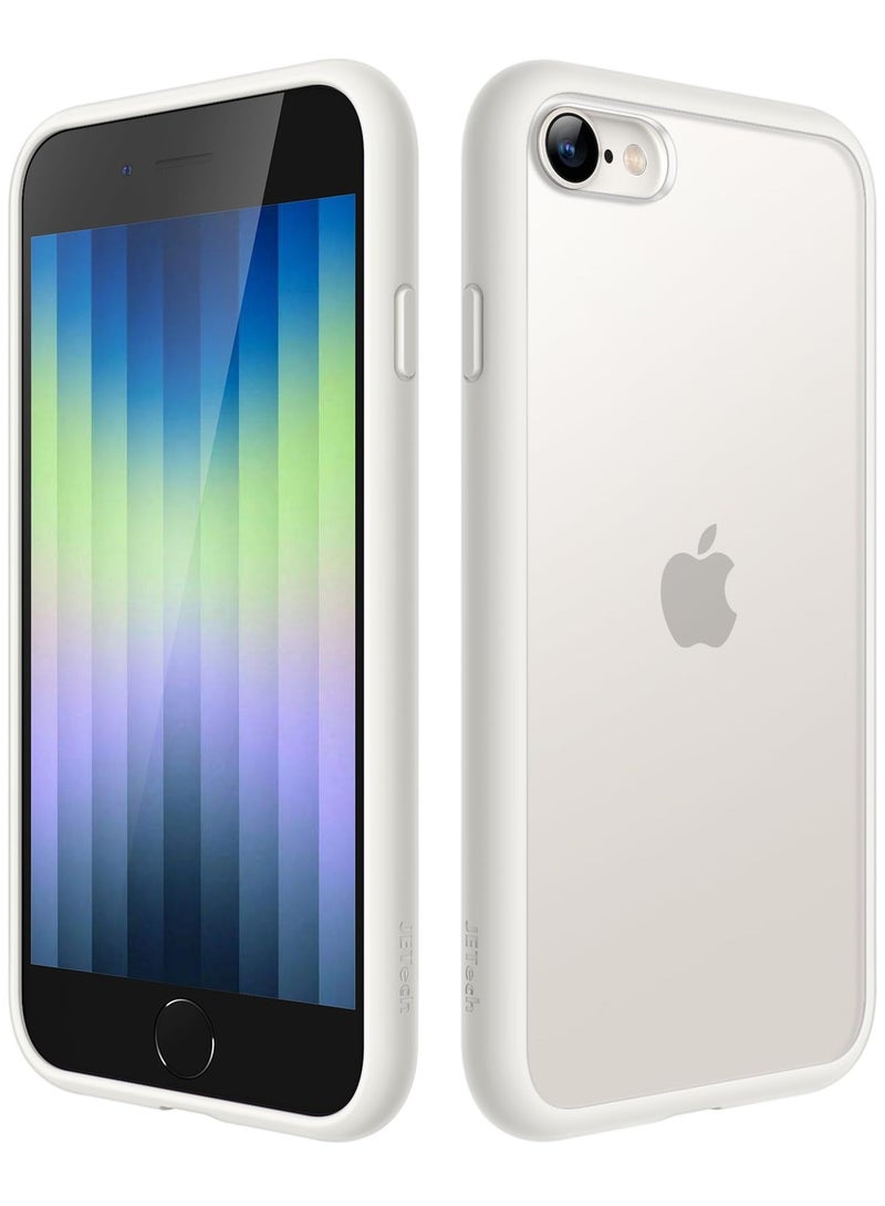 Jetech Matte Case for iPhone 8 4.7 Inch Shockproof Military Grade Drop Protection Frosted Translucent Back Phone Cover Anti Fingerprint Starlight - Image 1