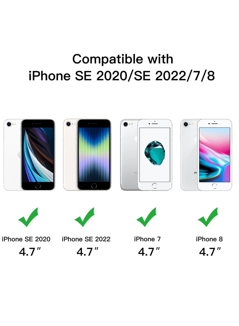 Jetech Matte Case for iPhone 8 4.7 Inch Shockproof Military Grade Drop Protection Frosted Translucent Back Phone Cover Anti Fingerprint Starlight - Image 2