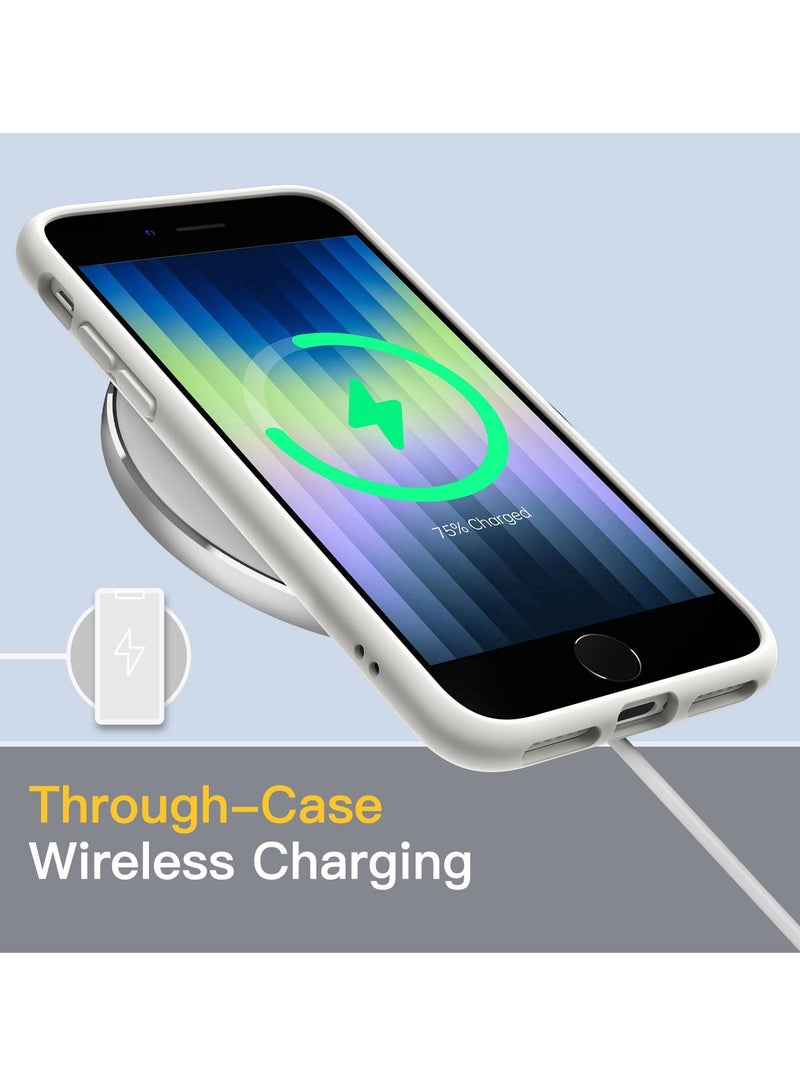 Jetech Matte Case for iPhone 8 4.7 Inch Shockproof Military Grade Drop Protection Frosted Translucent Back Phone Cover Anti Fingerprint Starlight - Image 4