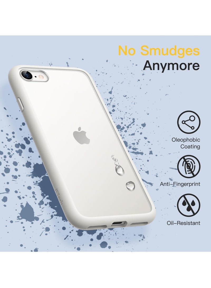 Jetech Matte Case for iPhone 8 4.7 Inch Shockproof Military Grade Drop Protection Frosted Translucent Back Phone Cover Anti Fingerprint Starlight - Image 3