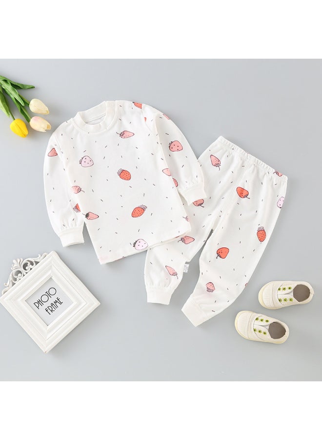 Baby Autumn Clothes Suit Cotton Children's Underwear Baby Clothes Boys' Autumn Pants Girls' Cotton Pajamas Spring And Autumn Warm