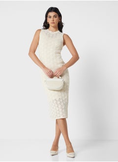 VERO MODA Crew Neck Calf Dress  - Image 1